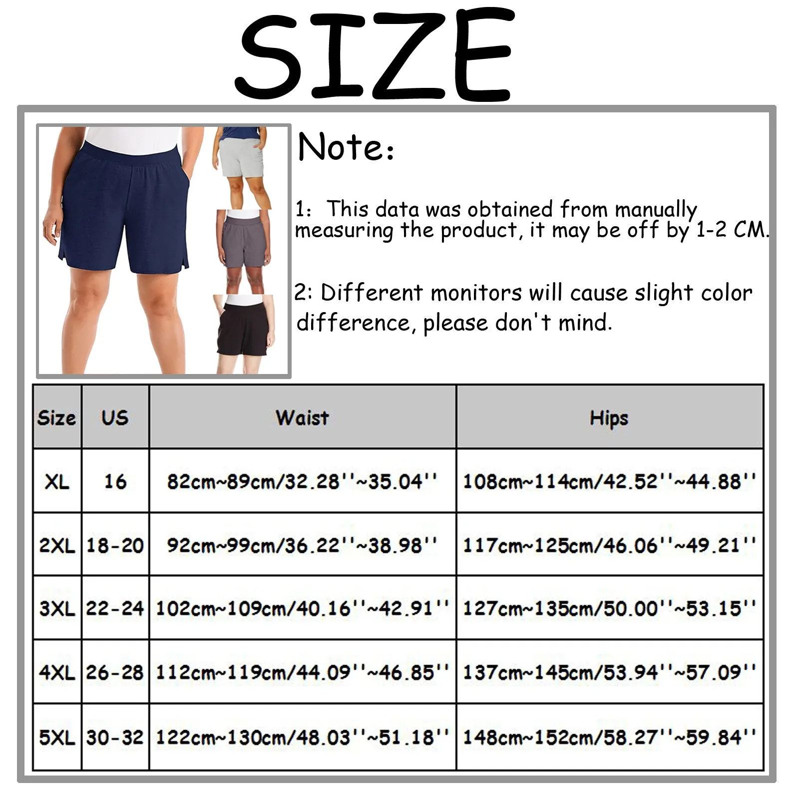 

Elastic Waist Casual Beach Party Korean Style Clothing Large Size High Waist Sports Shorts Female Summer