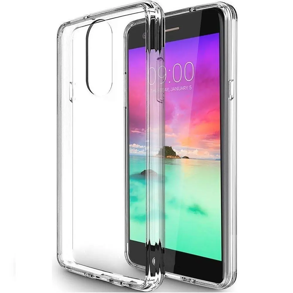 Clear TPU Блестящий чехол для LG Stylo 5 4 G8 G7 V40 Q7 ThinQ Q Stylus 4 Bling двухслойный тяжелый ударопрочный чехол для девочек для LG K40 K8 K10 - Цвет: Clear TPU