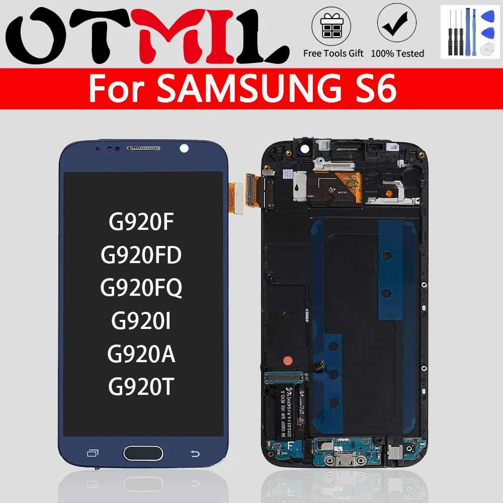 Super AMOLED For SAMSUNG GALAXY S6 LCD Display Touch Screen Digitizer Assembly Replacement G920F G920A Samsung | Мобильные телефоны
