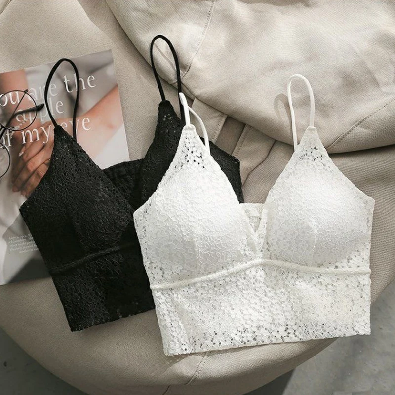 Женский кружевной бюстгальтер CHRLEISURE с треугольными чашками без косточек