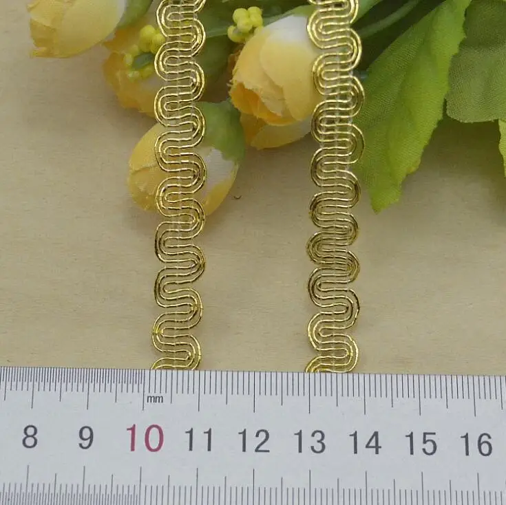 Лента с золотым слитком длиной 100 м клейкая лента обрезка аксессуары для одежды