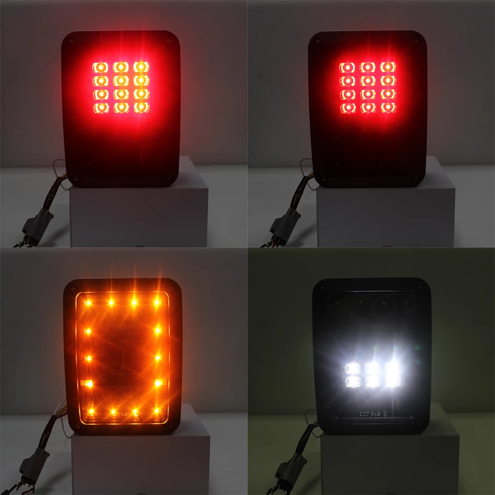 Светодиодные задние фары автомобиля в сборе с ходовым тормозом сигналом