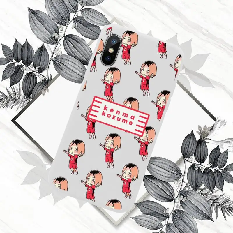 

Kenma Kozume Haikyuu!! Phone Case White Candy Color for iPhone 11 12 mini pro XS MAX 8 7 6 6S Plus X SE 2020 XR