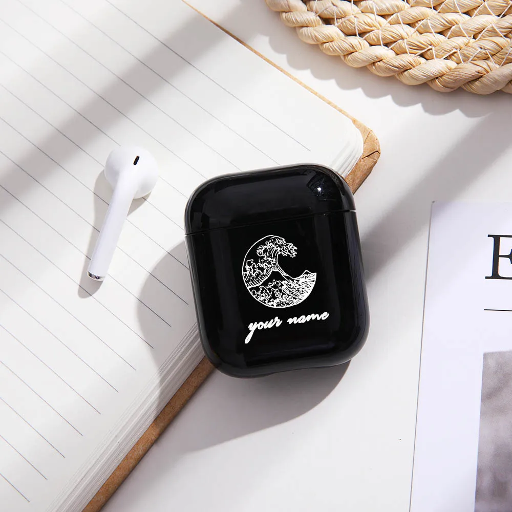 Звездный астронавт жесткий наушник чехол для Apple Airpods защитный чехол своими руками, на заказ ромашка черный наушник чехол для Airpods чехлы