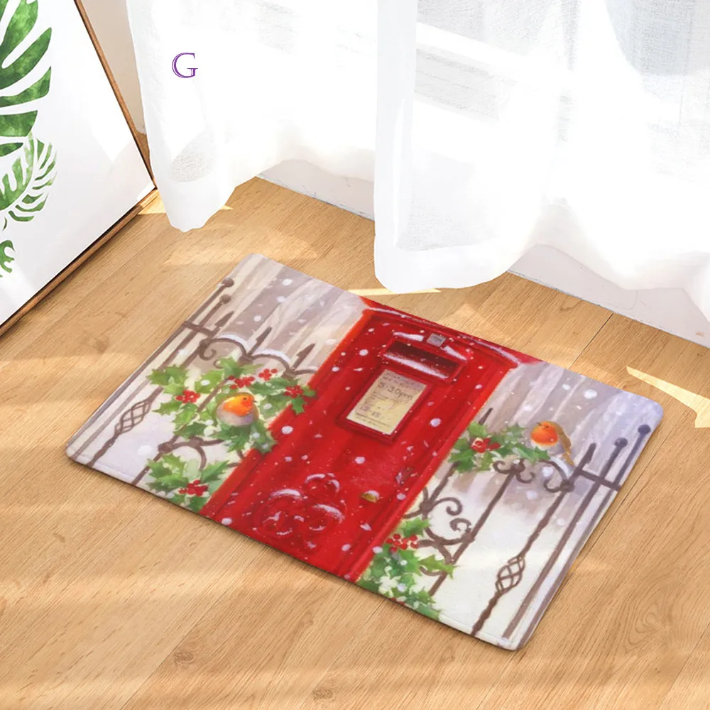 На Рождество для дома нескользящий дверной коврики коврик гостиной кухонь