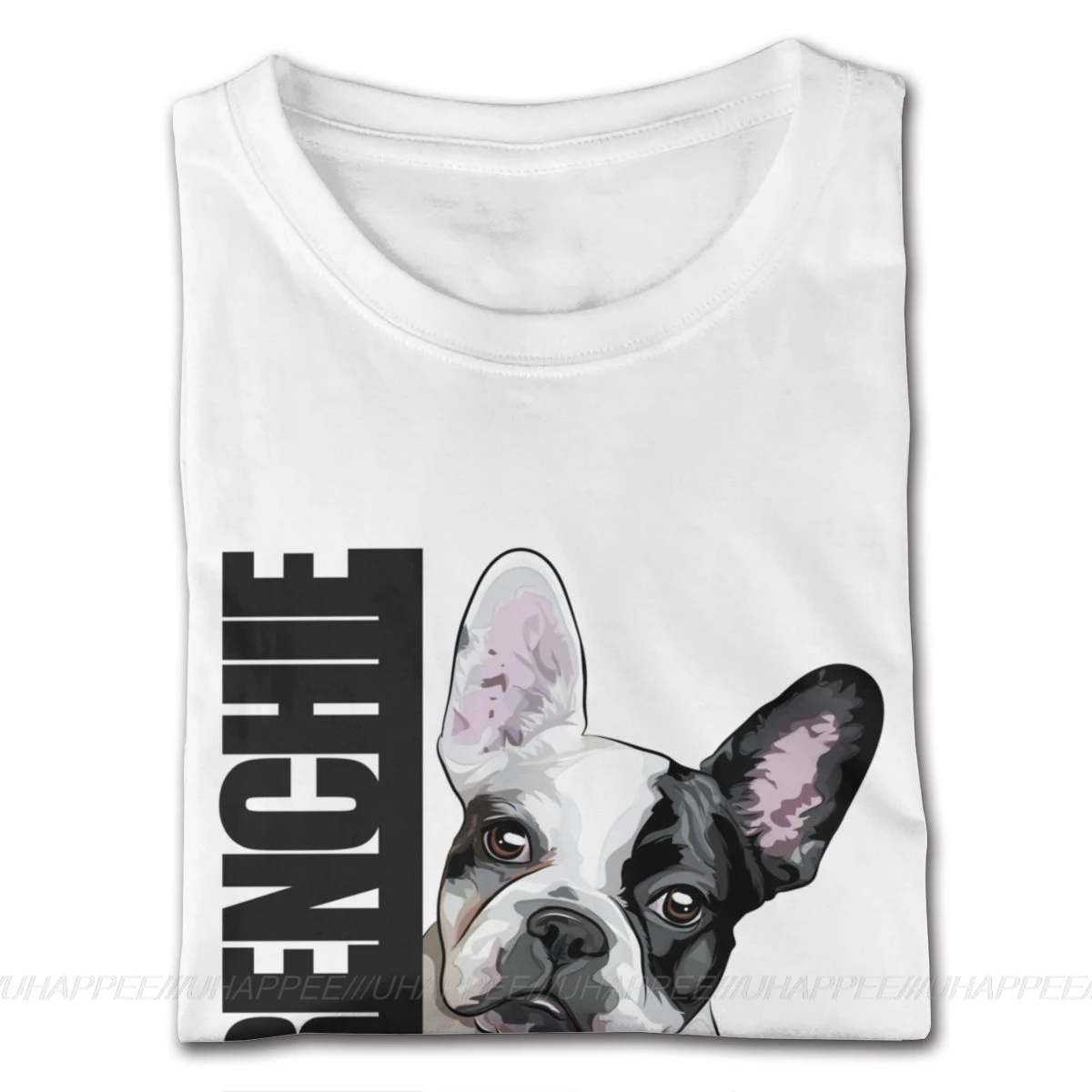 Аниме Frenchie Французский бульдог хлопковые футболки для мужчин 4XL белая футболка |