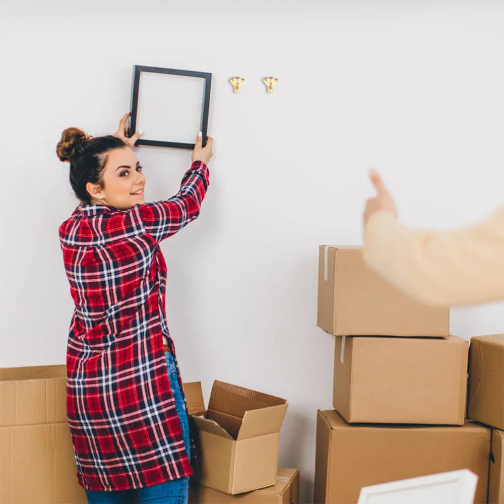 

10 Sets Picture Hooks with Nails Picture Hanging Kit Heavy Duty Photo Hangers