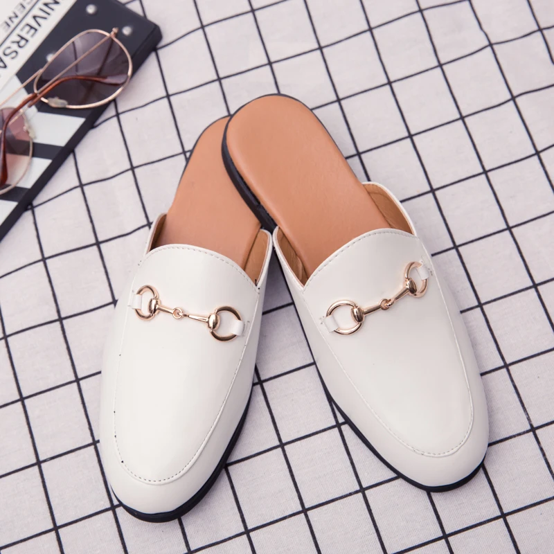 Мужские сандалии повседневные летние тапочки лоферы плоская подошва модные