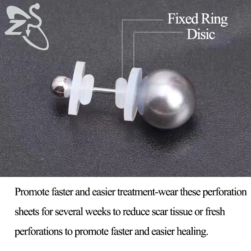 Силиконовые лечебные диски для пирсинга ZS 6-200 шт./лот гибкая противогиперплазия