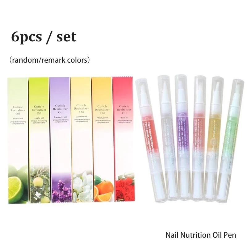 

Fast Delivery 6pcs Nail Treatment Cuticle Revitalizer Nutrition Oil Pen Anti Cuticle Remover Nail Care Strengthening Repair Gel