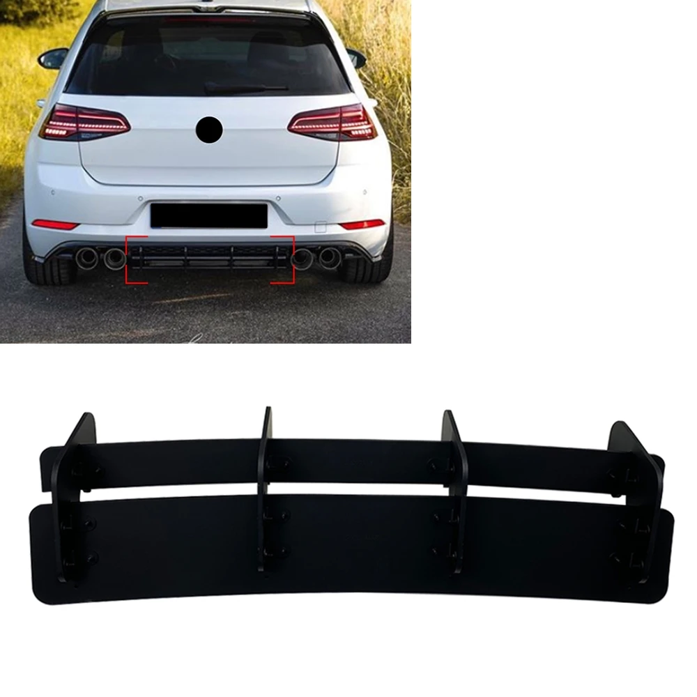 Задний бампер диффузор спойлер для Volkswagen VW Golf 7 5 R 2018 2019 автомобильный черный