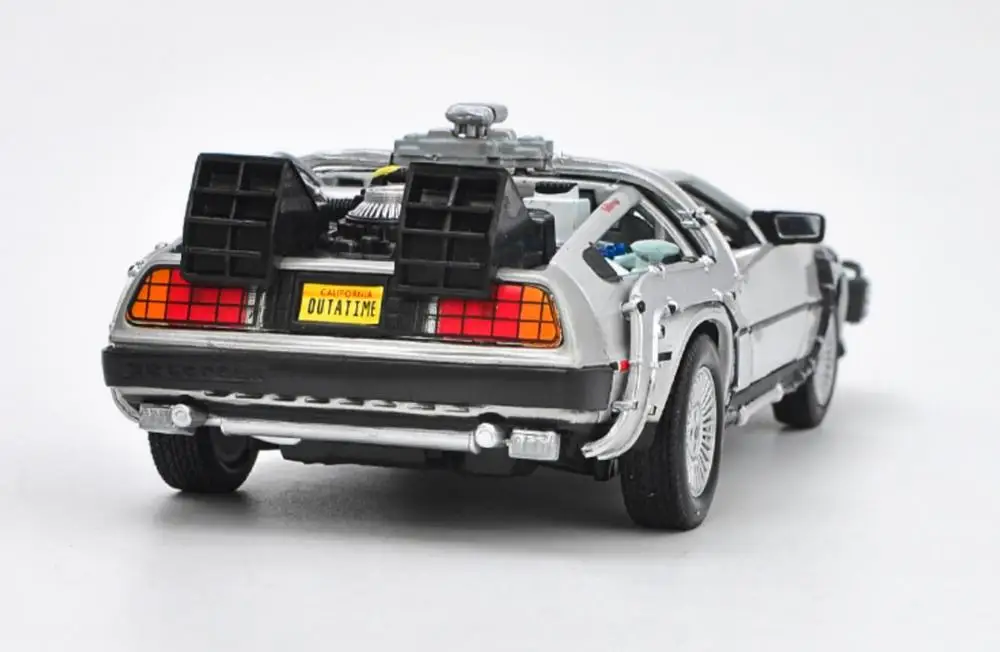 Welly 1/24 1:24 Back To The Future I DMC-12 Time Machine Car Diecast Display Model Toy For Kids Boys Girls | Игрушки и хобби
