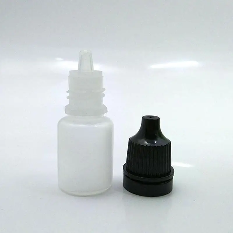 

Refillable Translucent Bottle With Red Cap Storage Essential Oil Mixture Eye Empty Drop Plastic Container