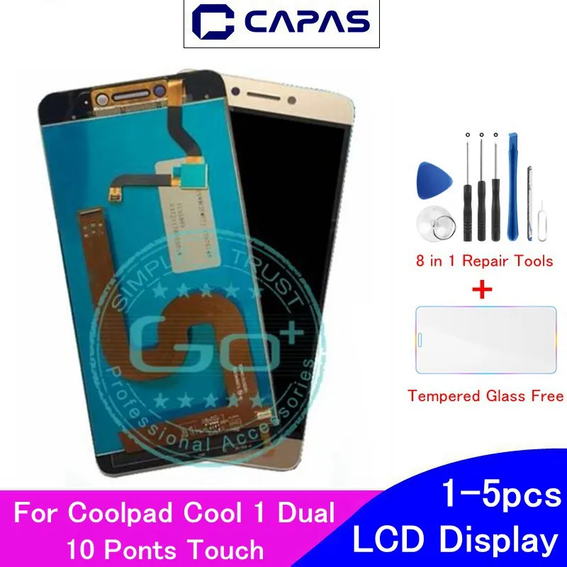 Original For Coolpad Cool 1 Dual LCD Display 10 Touch Screen For Coolpad Cool 1 C106 R116 C103 LCD Screen Digitizer Replacement