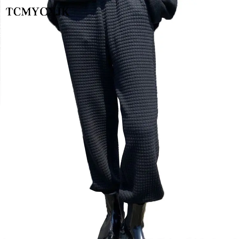 

2022 Spring Autumn New Korean Style Women Pants Fashion Slim Elastic Waist Stretch Western Loose Casual Harem Pants Women