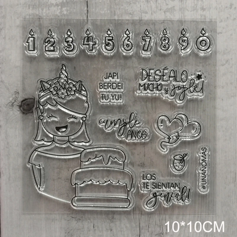 Рождественские прозрачные штампы в форме сердца новинка 2019 скрапбукинг