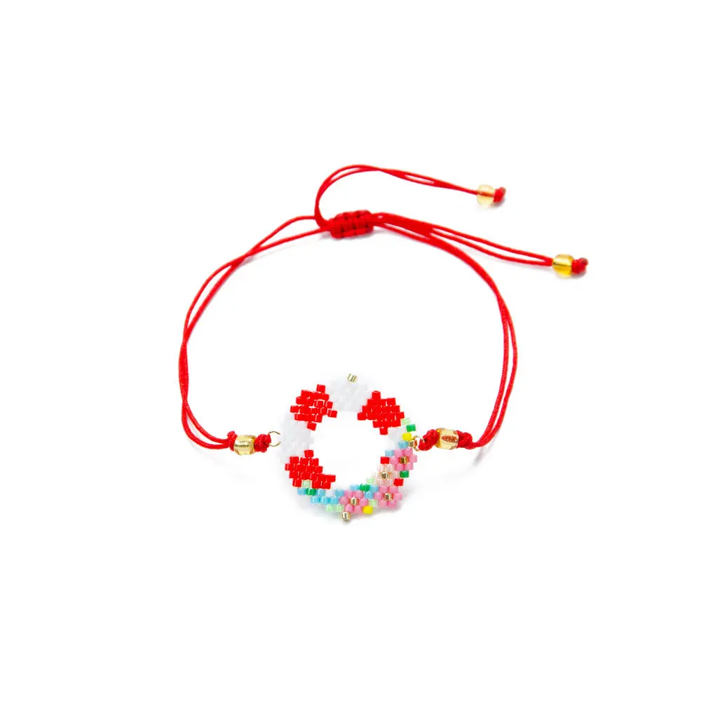 Простые бусины Miyuki ручной работы ювелирные изделия Разноцветный венок шаблон