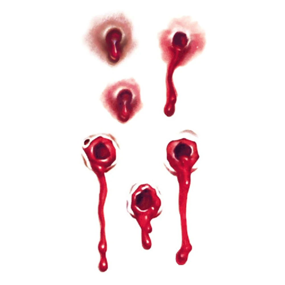 Хэллоуин шрам Временные татуировки Стикеры зомби вечерние поставки Косплэй