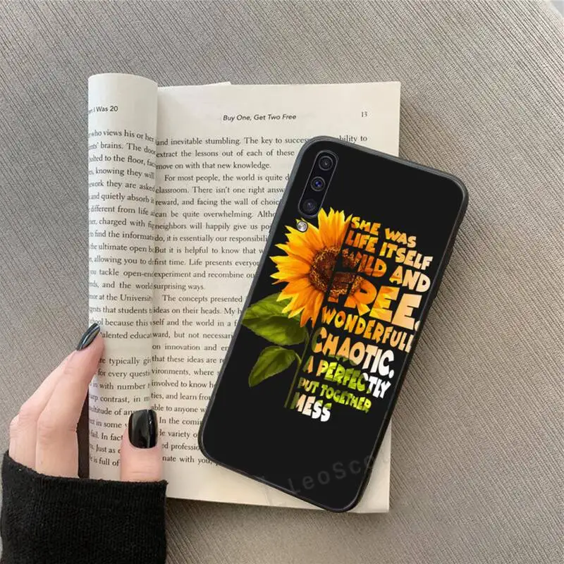 

Sunflower ins style beautiful Phone Case for samsung galaxy a 51 52 71 50 12 72 21s 70 40 20e 31 30s 32 5G soft silicone funda