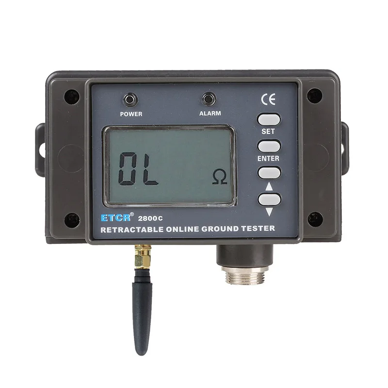 

ETCR Multifunction Non-Contact Grounding Resistance On-line Detector Digital Earth Resistance Tester 0.01ohm~200ohm ETCR2800C