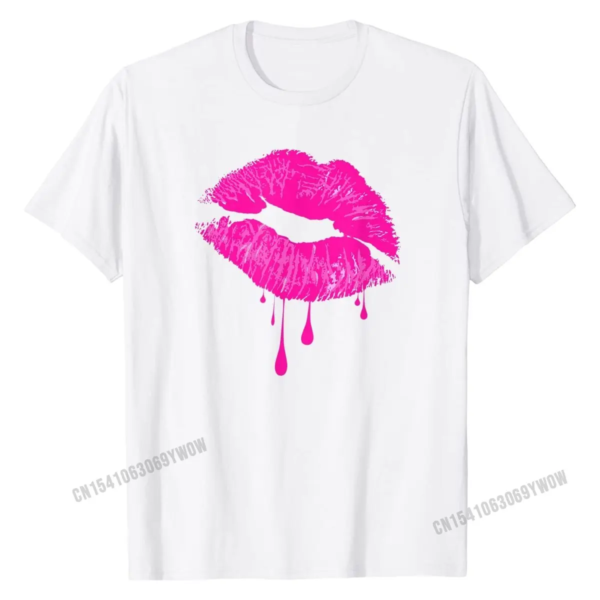 Ярко розовый чехол с поцелуем губ 80s ретро в винтажном стиле помадой вечерние