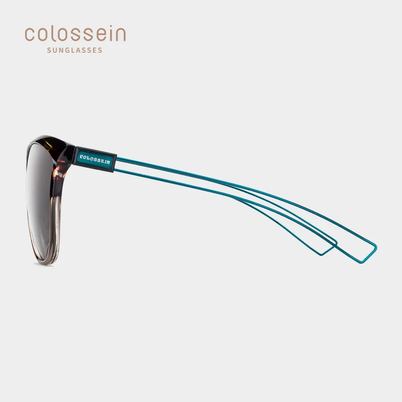 COLOSSEIN солнцезащитные очки женщины кошачий глаз модный бренд дизайнер UV400 для