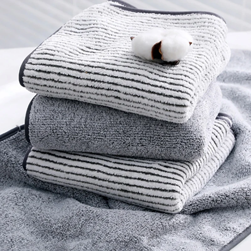 

1Pcs Bath Towel Quick-drying Soft 2 Colors Cloth Supplies Bathroom Accessories Microfiber Multi Purpose Super Absorbent Tools