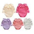 Комбинезоны для новорожденных, 100% хлопок, с коротким рукавом, 5 шт.лот