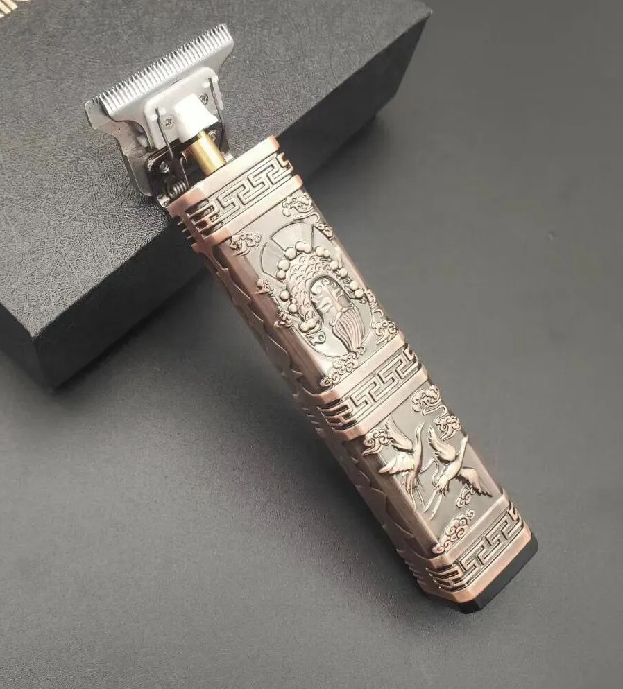 USB Перезаряжаемые T9 лысый машинка для стрижки волос электрическая