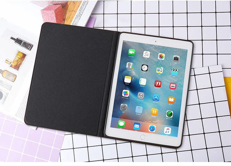 Автоматический будильник смарт-чехол с подставкой для Планшеты ipad Mini1 на возраст 2, 3, 4, 5, ipad air 2 3 pro 10,5 Мультфильм защитный чехол для ipad 2, 3, 4 18 9,7