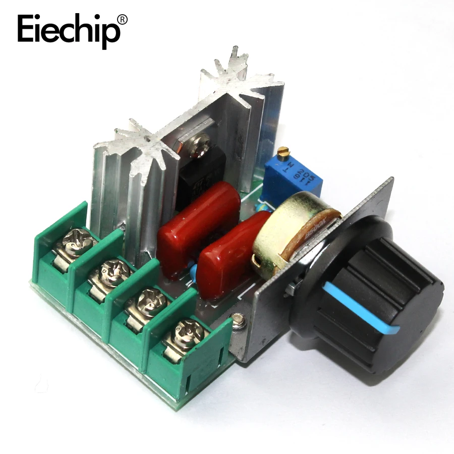 

AC 220V 2000W SCR Voltage Regulator Dimmer Motor Speed Controller Thermostat Hight Power Electronic Voltage Regulator Module