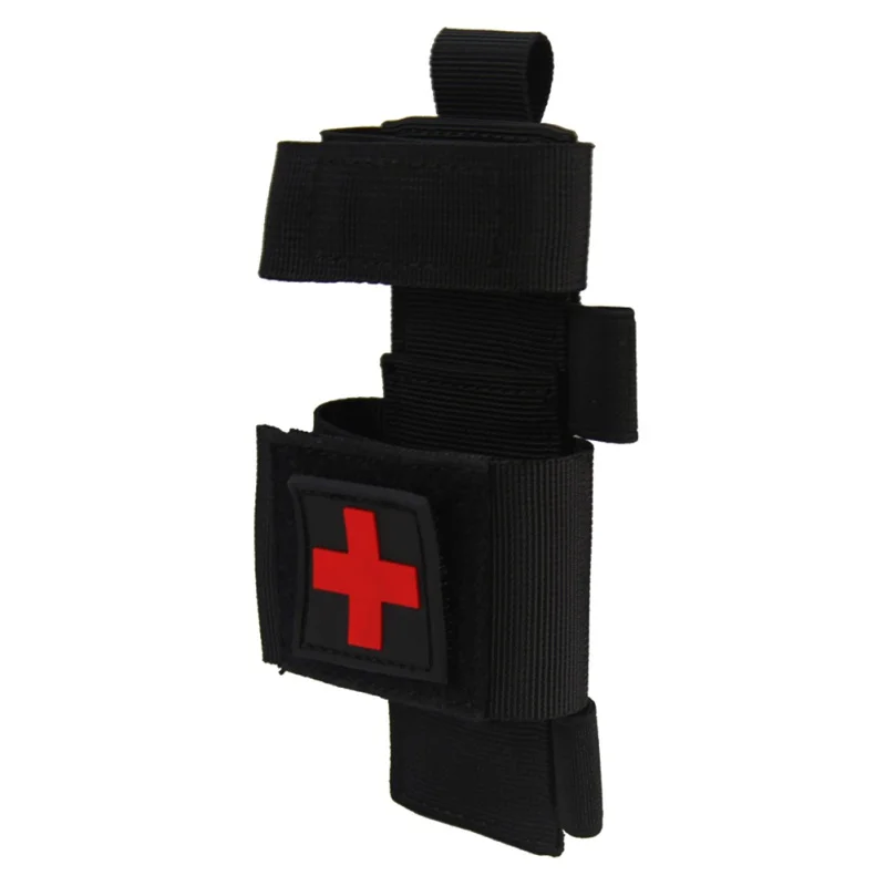 

Outdoor First Aid Flashlight Scissors Hanging Bag Slow Release Buckle Medical Military Emergency Tourniquet Strap