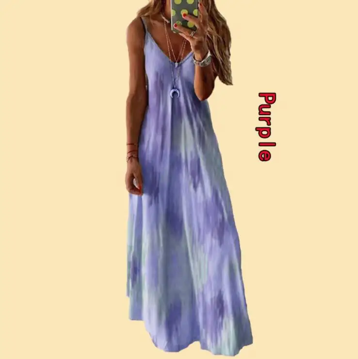 7 Цвета женское летнее Повседневное платье на бретелях Дамская мода варенка с