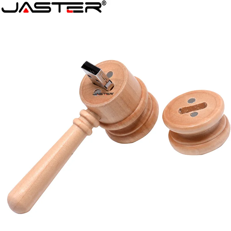 Флэш накопитель JASTER в стиле судьи из древесины клена 4 ГБ 8 16 32 usb 2 0 флеш Подарочная
