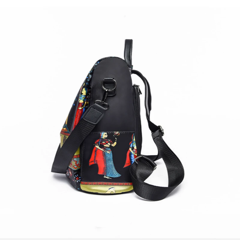 Рюкзак в этническом стиле для женщин Ретро стиль новинка 2019 дорожный рюкзак с