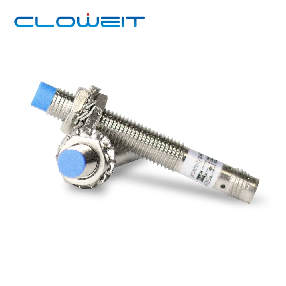 

Cloweit IP65 M8 Inductance Proximity Sensor NPN PNP DC10-30V 3pin Connector Cylindrical Metal Approach Switch LJ8A3 Series