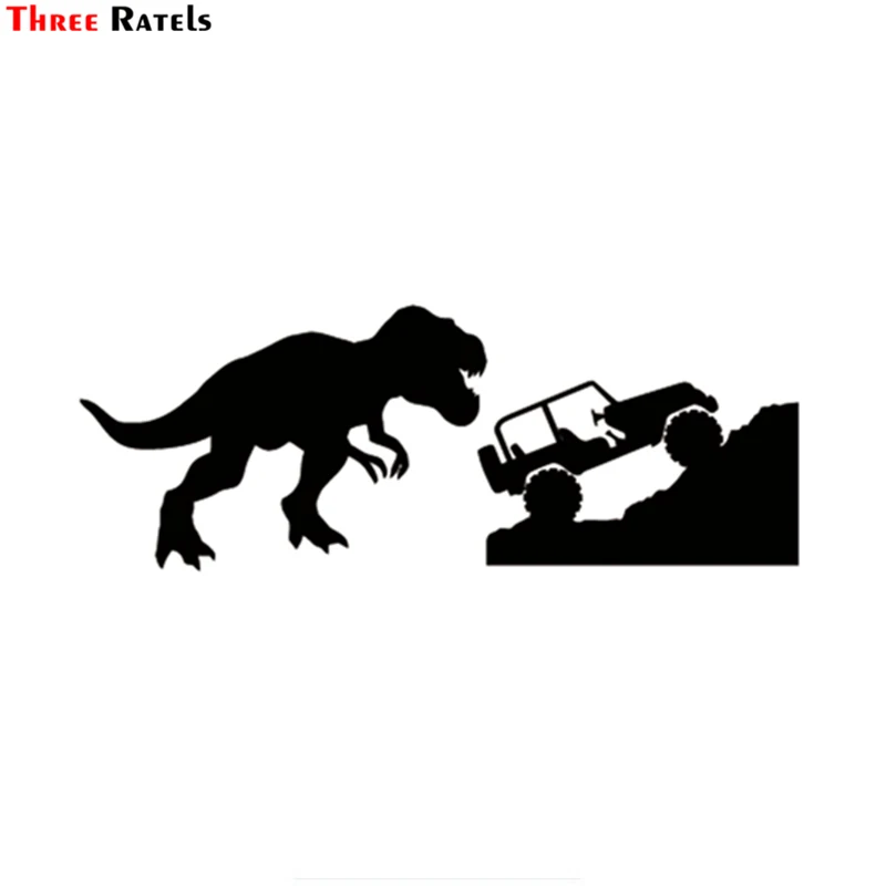 

Три Ratels FD712 тираннозавр рекс наклейки динозавр Виниловая наклейка для Jeep окно автомобиля