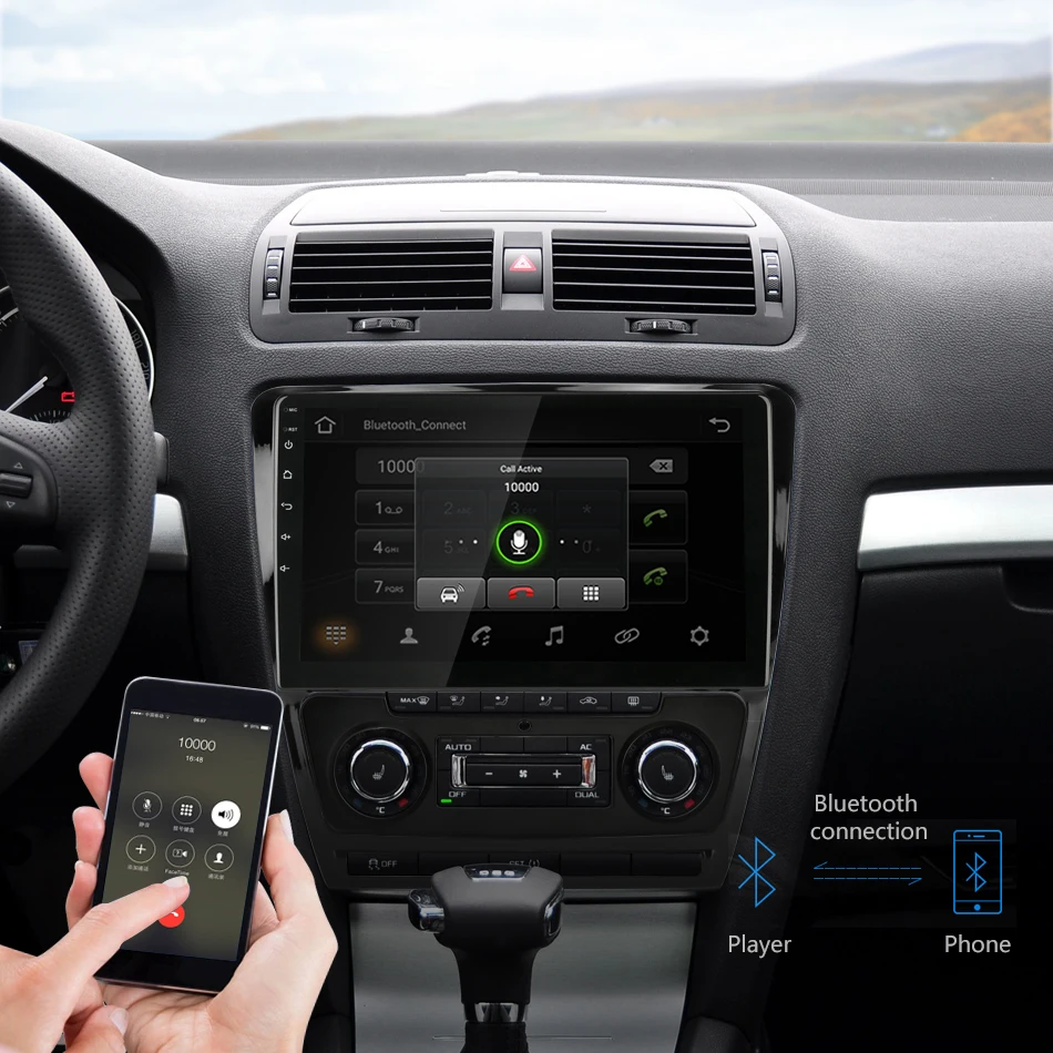 Jansite Android Автомобильная магнитола для Skoda Octavia 2 A5 2008-2013 gps навигация 4G сеть wifi Аудио плеер 2 din радио тюнер