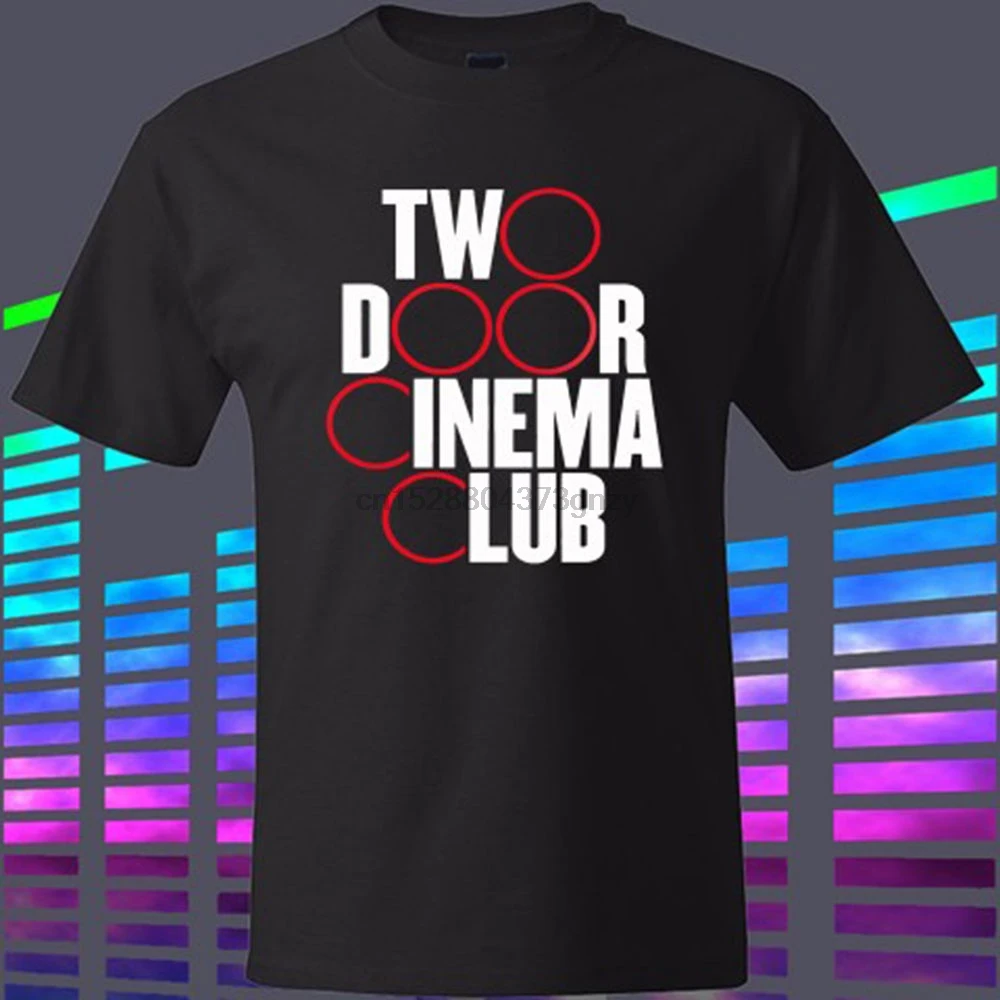 Новая двухдверная киноклуб инди рок группа Мужская Черная Футболка размер S до 3XL