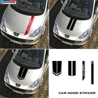 Спортивные полосы наклейка на капот автомобиля для PEUGEOT 307 CC SW Авто Крышка двигателя Декор виниловые наклейки внешние аксессуары