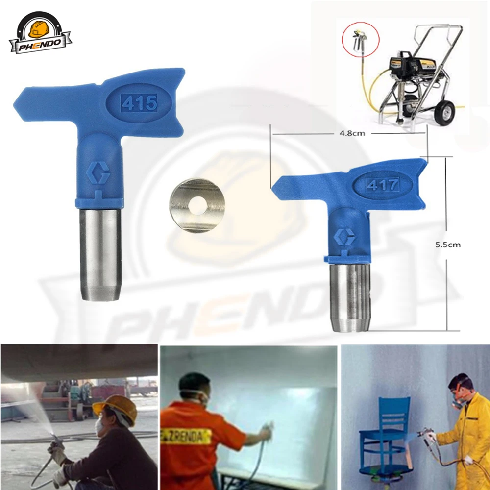 Насадка для аэрографа PHENDO безвоздушный Краскораспылитель серии 1-6 синий