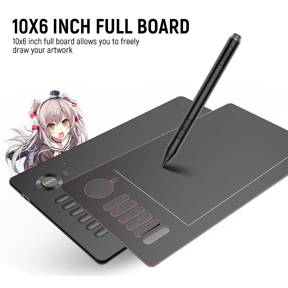 Планшет Графический A15 для рисования и игры OSU с клавишами быстрого доступа