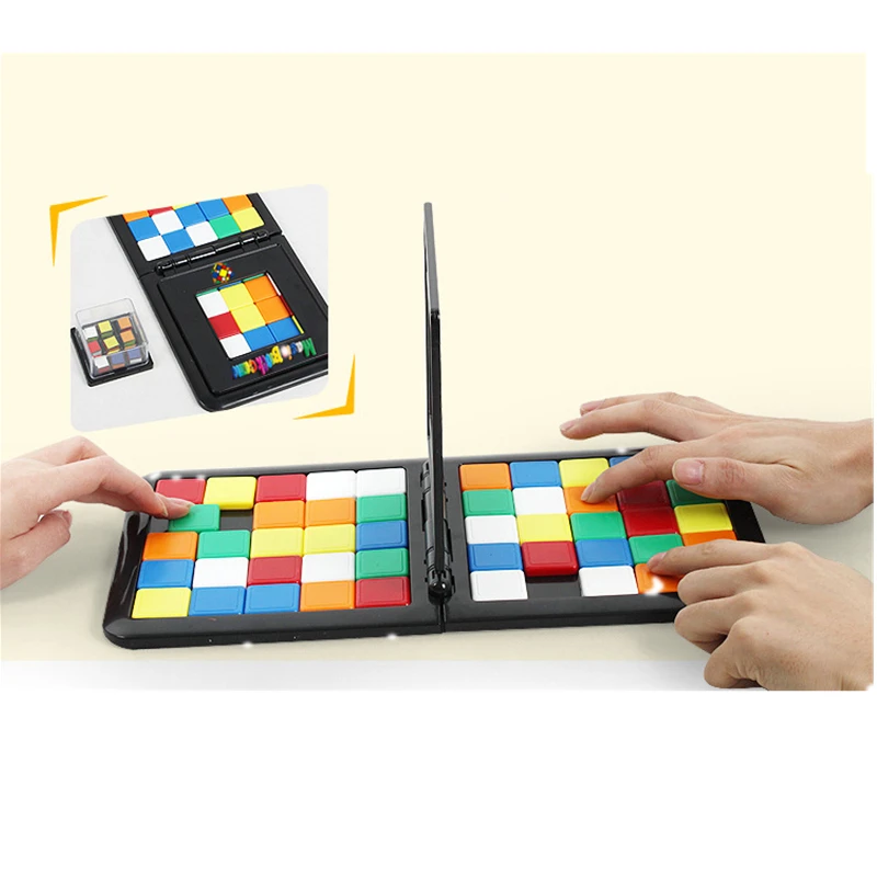 

Puzzles Learning Educational Toys For Kids Color Battle Square Race Game Parent-Child Square Desktop Best Gifts For Children