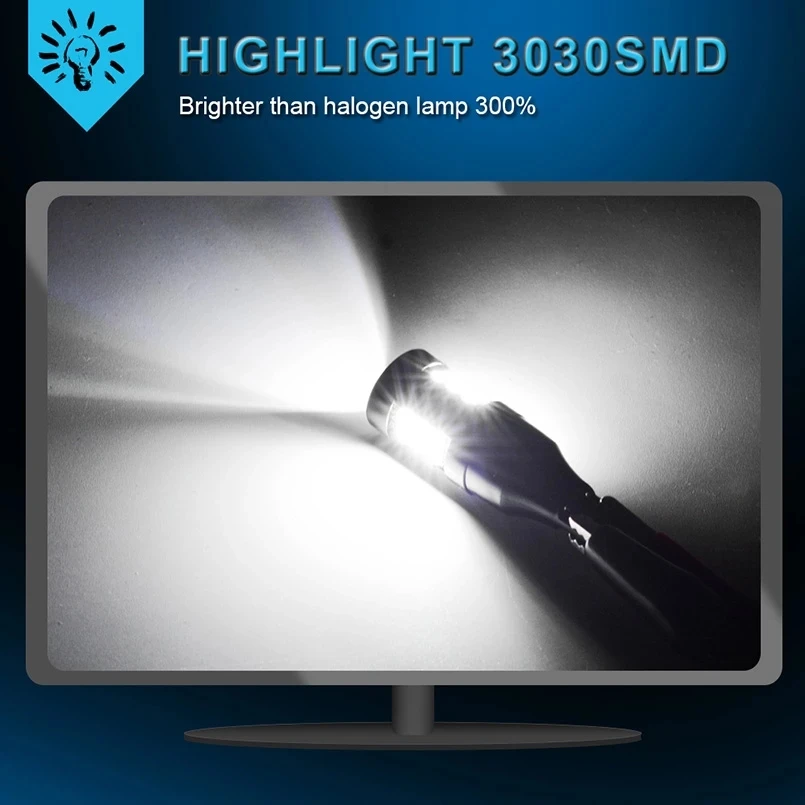 

2pcs 1156 P21W BA15S 21-SMD 3030 LED Rear Reverse Llght Backup Bulb 6000K LED Light Bulbs