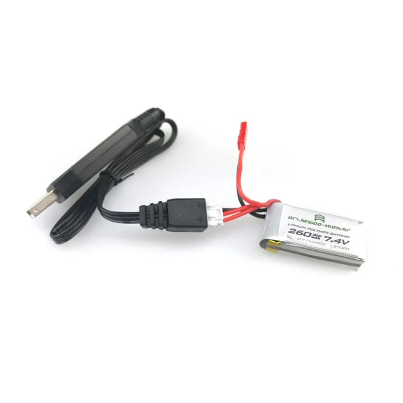 Металлический и пластиковый Lipo аккумулятор Orlandoo-Hunter 7 4 В 260 мА · ч 30C 2S для