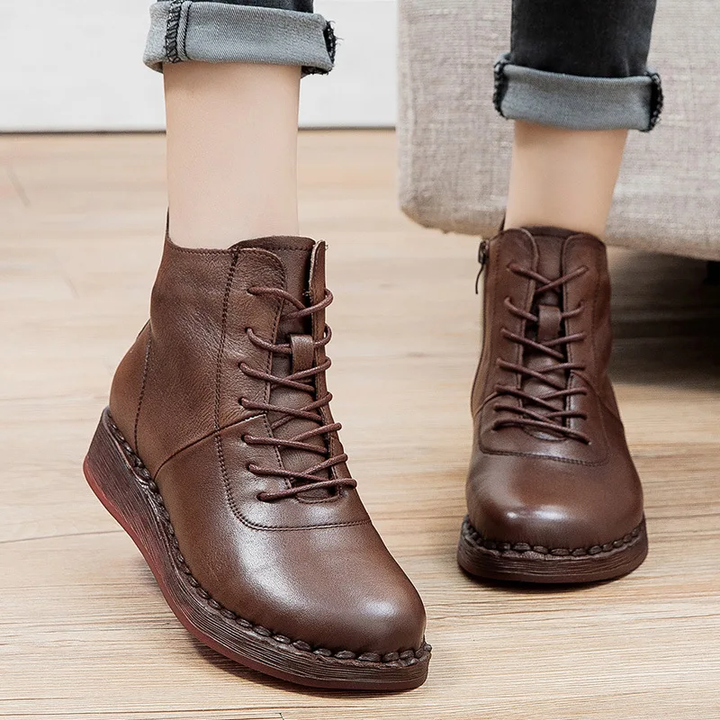 

Boots Fashion Women Round Rubber Women Shoes Winter Breathable Women Shoe Large Style Boot Female Footwear Ladies Shoes