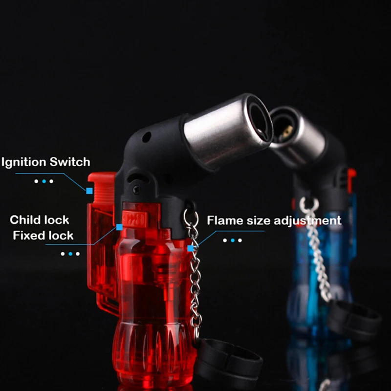 

Mini Lighter Butane Jet Torch Cigarette Windproof Lighter Plastic Fire Ignition Burner Multiple styles and colors