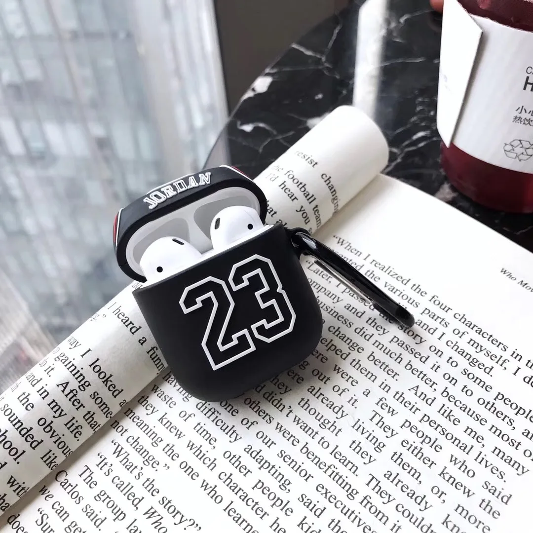 Chicago Bull 23 Jordan мягкий силиконовый наушник чехол для Apple AirPods 2 защита беспроводной