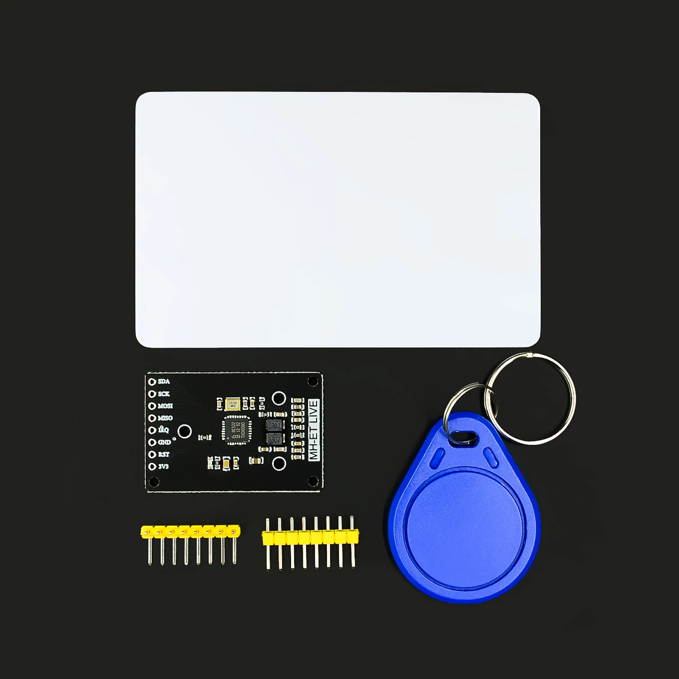 RFID модуль RC522 наборы S50 13,56 МГц 6 см с тегами SPI записи и чтения uno 2560 - Цвет: Черный