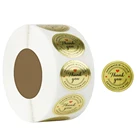 100-500 шт. золотые наклейки с надписью Love Thank You s, наклейки s, круглые наклейки для скрапбукинга, для упаковки, искусственные наклейки 1 дюйм